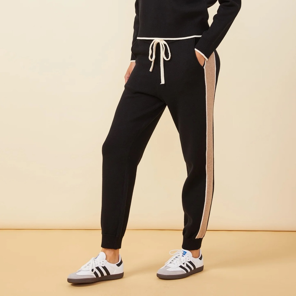 Monrow Soft Knit Contrast Stripe Jogger $172